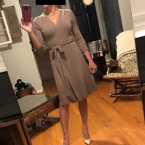 Flattering wrap dress